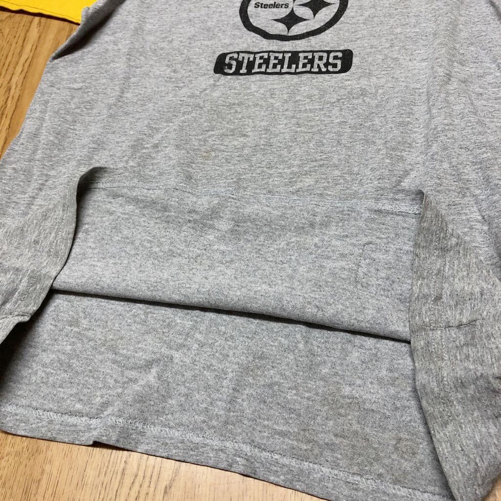 NFL /Reebok /メンズXL (18/20) 半袖Tシャツ トップス ラグランスリーブ ロゴT プリントTシャツ STEELERS スポーツ アメカジ USA古着_画像7