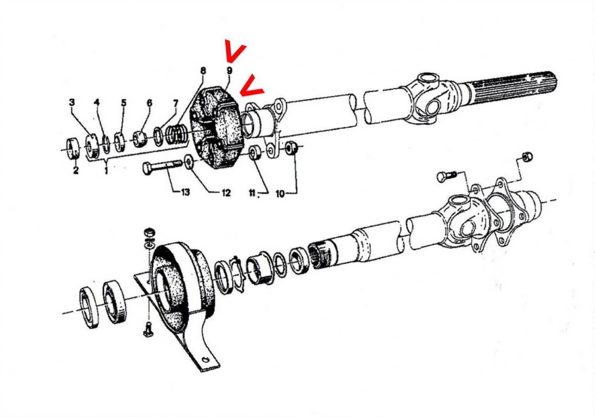 BMW propeller shaft joint disk genuine products free shipping 