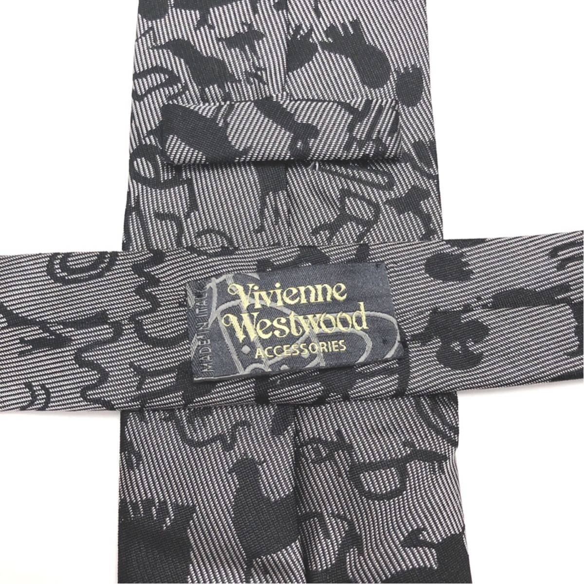 Vivienne Westwood 美品 ネクタイ 高級 オーブ シルエット_画像2