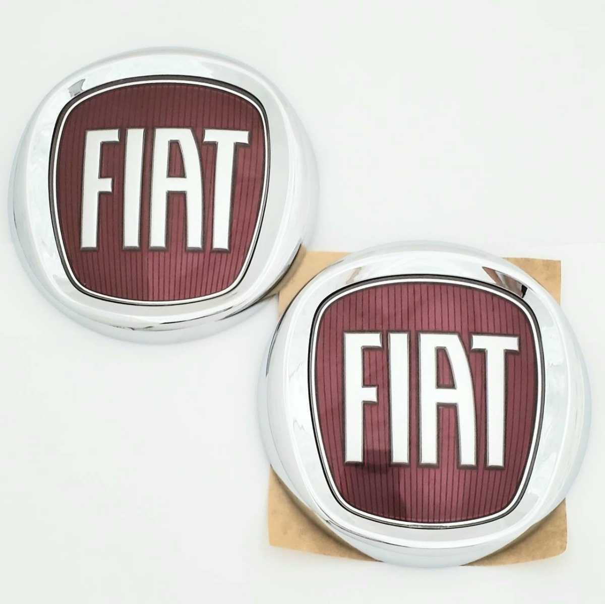 Fiat 500 エンブレム 前後セット フィアット 純正 新品品番 0051932710 フロント/0735565897 リア 未使用品