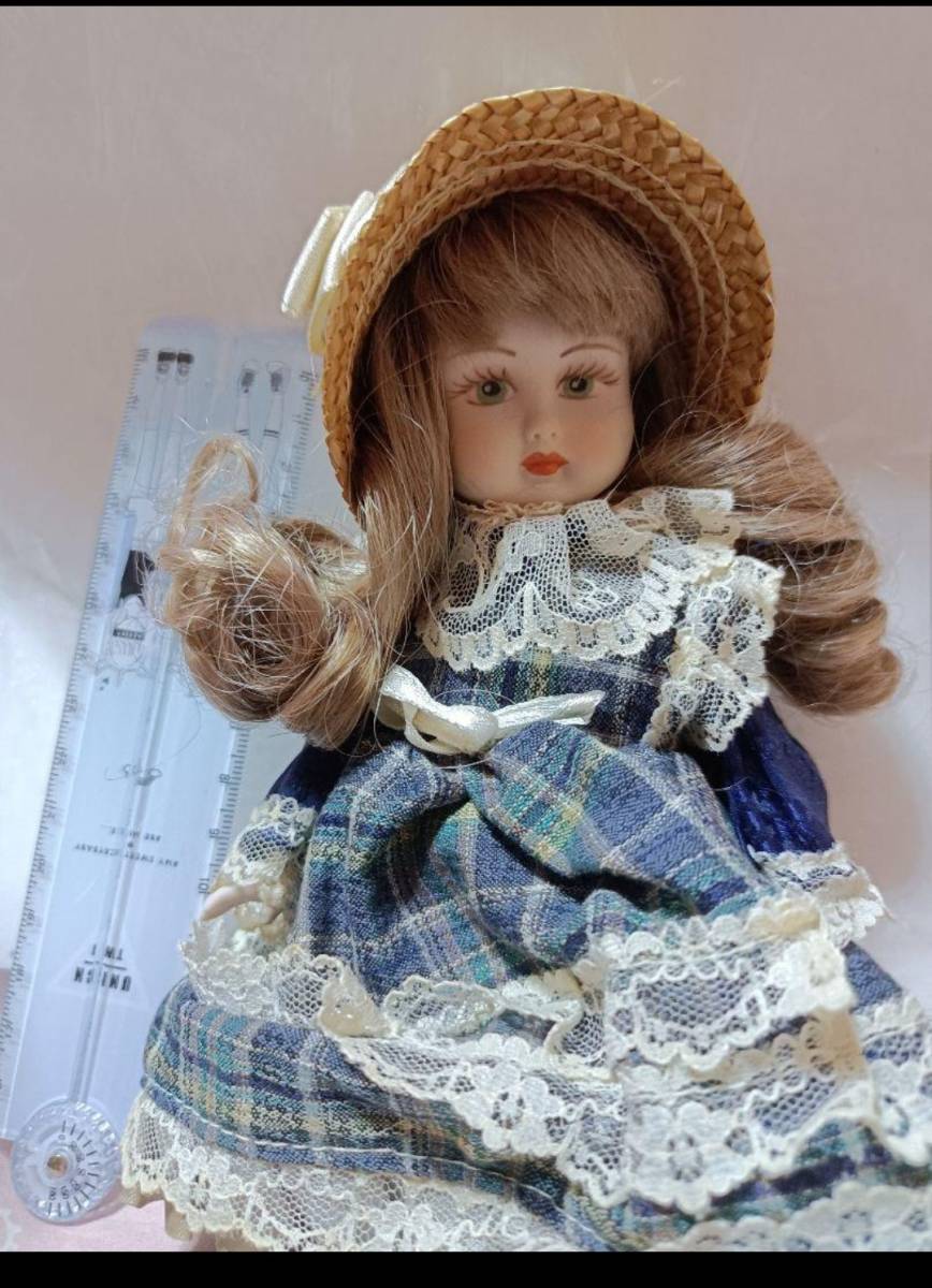 ビスクドールアンテークドール陶器人形ドールフランス人形女の子ビスク人形ドールお姫様ビンテージ描き目ドール人形_画像6