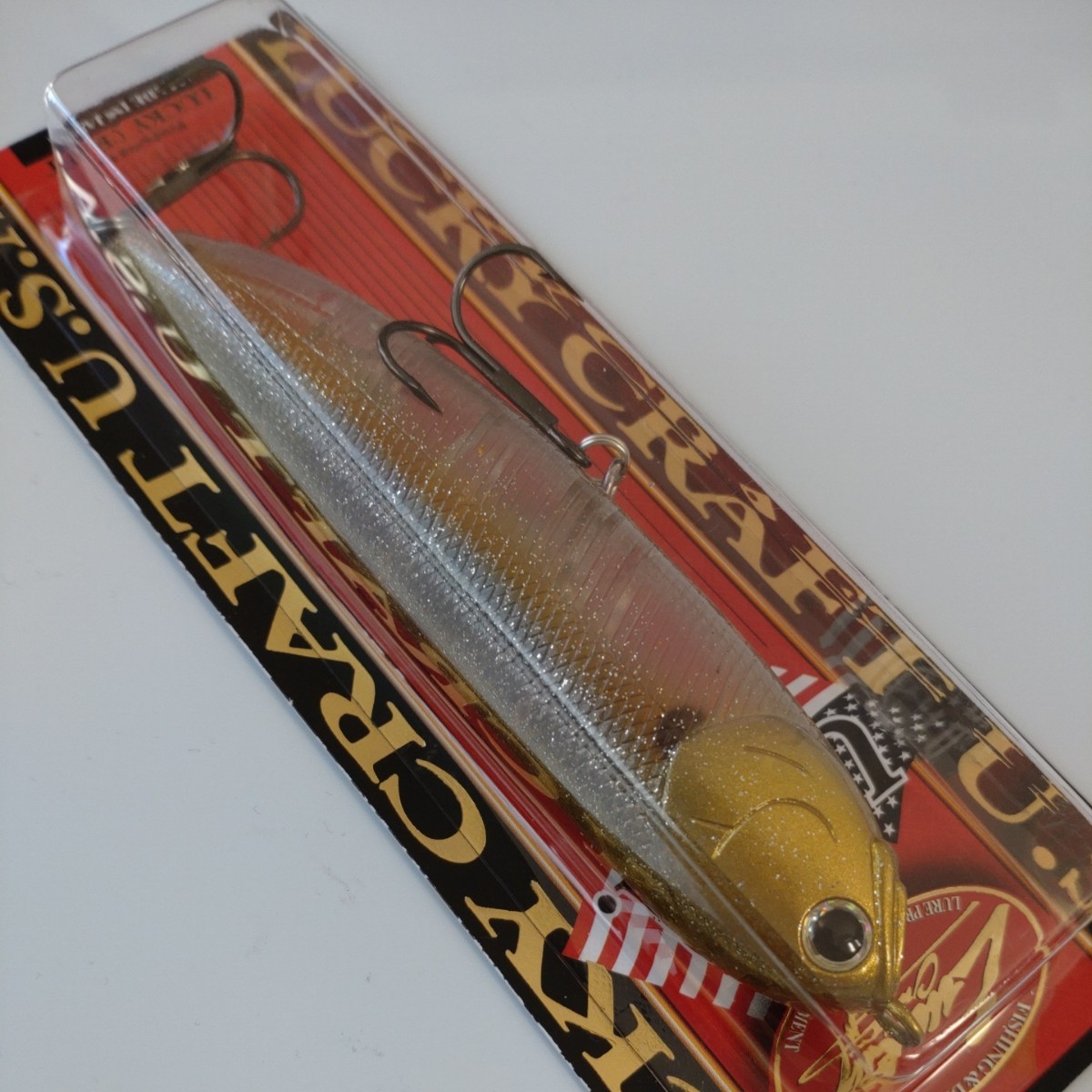 【新品未使用】ラッキークラフト／サミー 118《FLAKE FLAKE GOLDEN SEXY MINNOW》の画像5