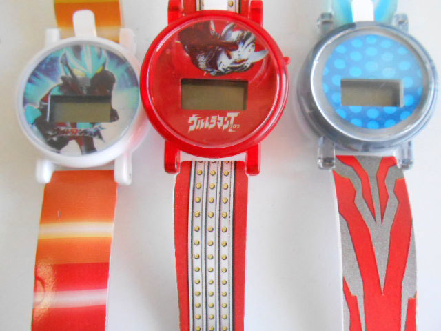 #Jis19LZ Ultraman Ultra shu watch часы все 5 вид .. часы *BANDAI Bandai *200 иен =015015_c