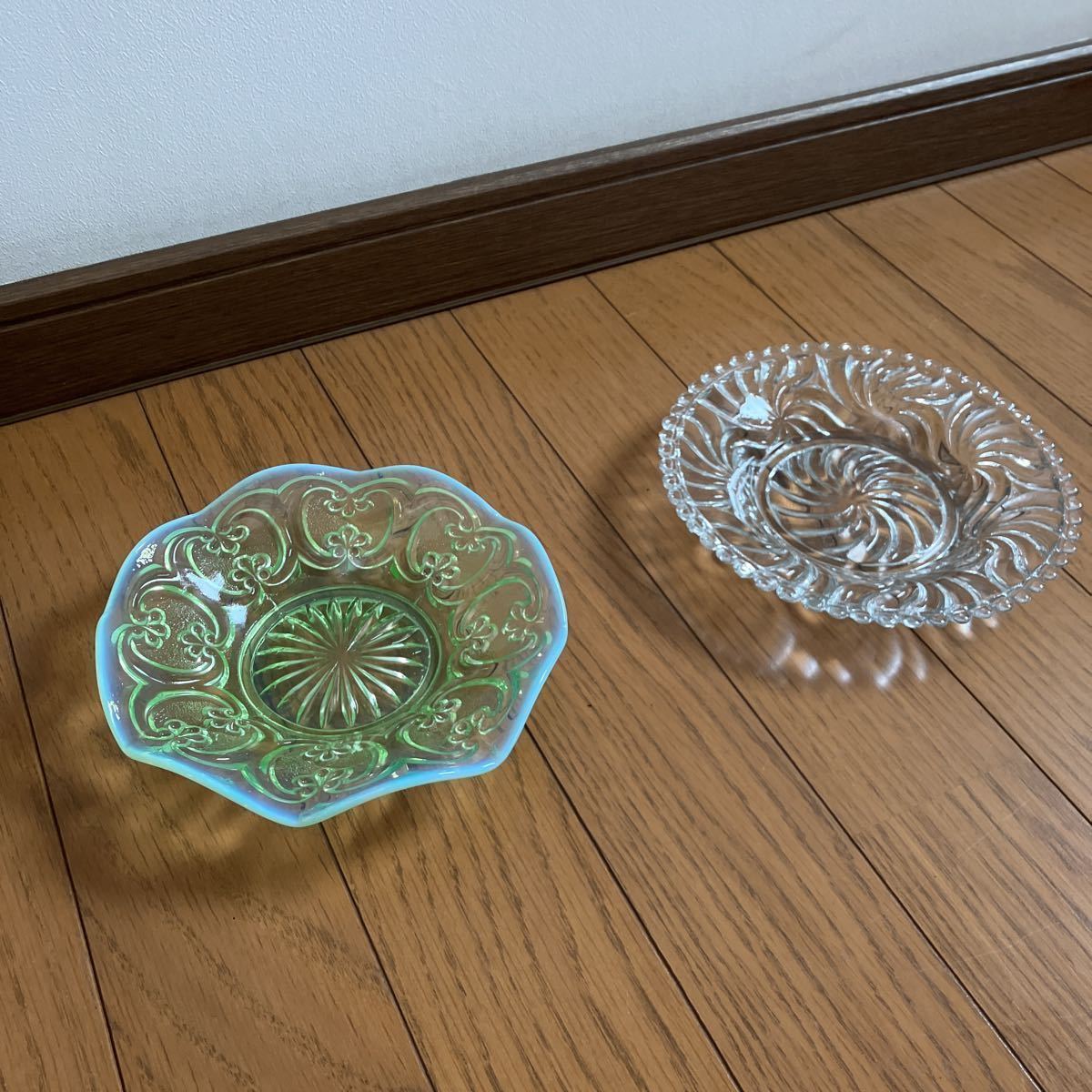 レトロ ガラス皿 ガラス食器