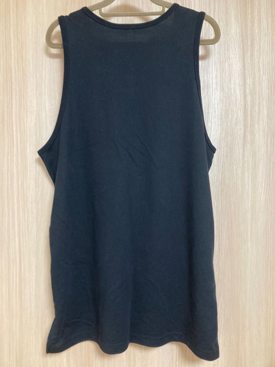 ご予約出品 GU ジーユー ドライポンチロングタンクトップ L ブラック