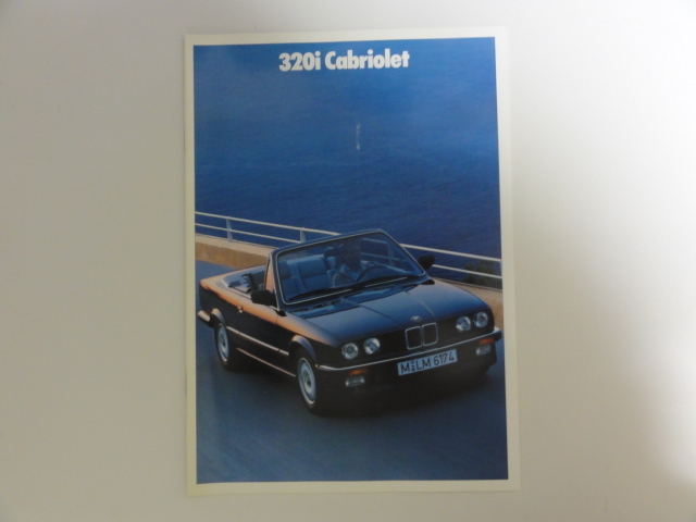 【バブル期の自動車カタログ】E30 ＢＭＷ３２０ｉカブリオレ　本カタログ　1989年のもの_画像1