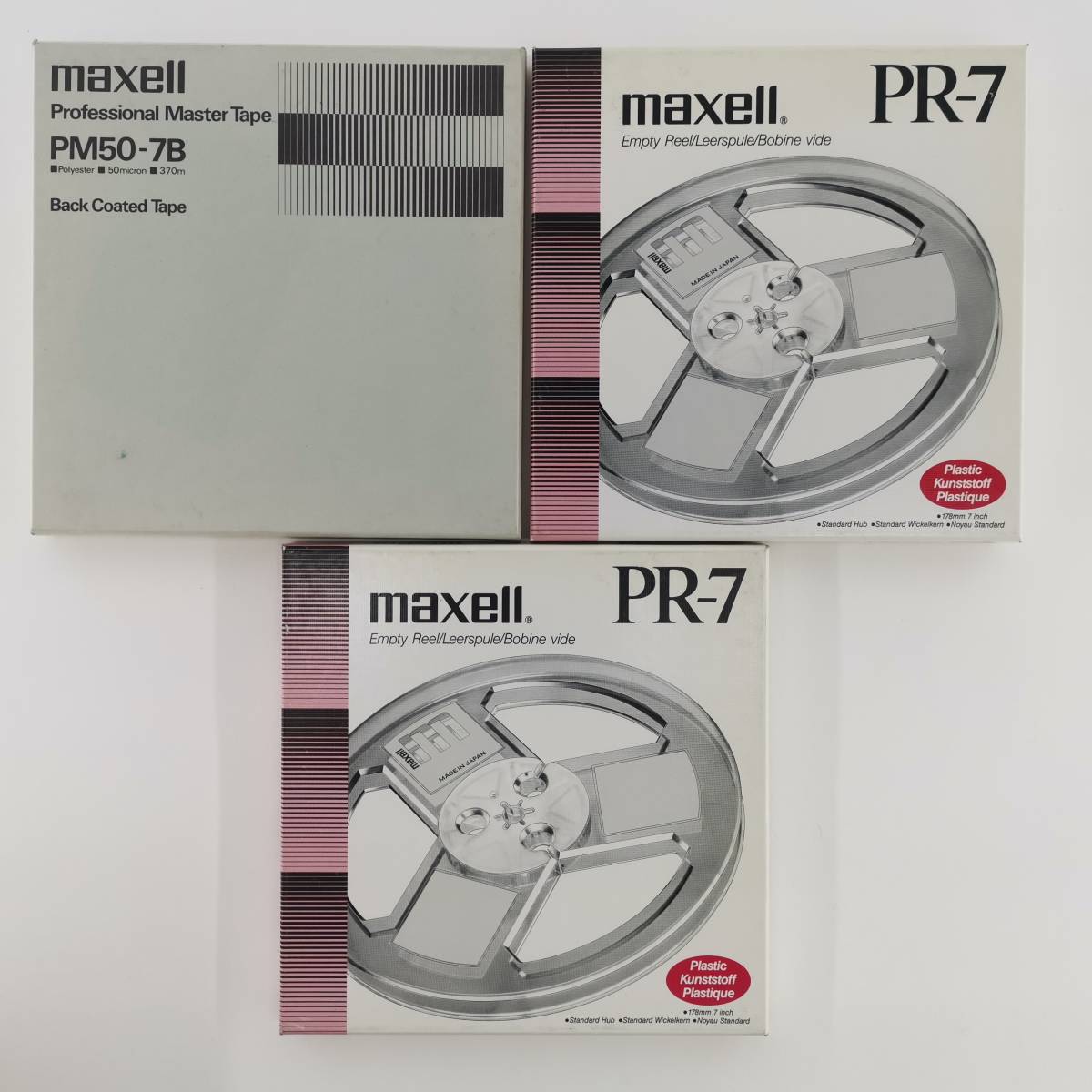 送料無料 maxell マクセル PR-7 PM50-7B オープンリールテープ 空