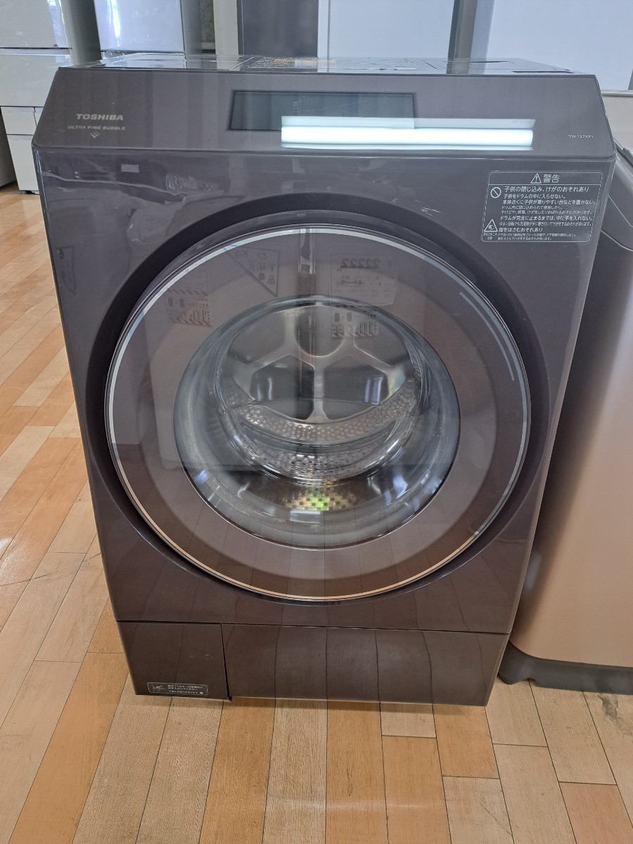瑞(S230925f-8) TOSHIBA 東芝 電気洗濯乾燥機 ドラム式 洗濯機 TW-127XP1L 洗濯乾燥機 ドラム式洗濯機 洗濯 12kg 乾燥 7kg 2022年 製_画像1