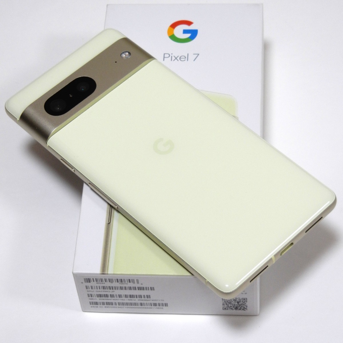 Google Pixel 7 Lemongrass 128 GB SIMフリー-