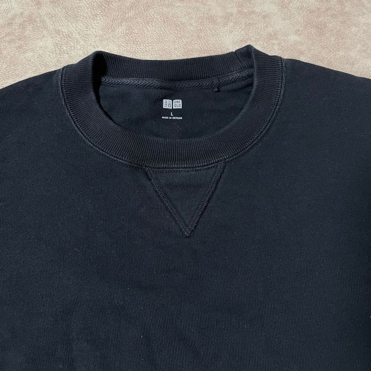 ユニクロ UNIQLO スウェットシャツ 長袖 ブラック 黒 トップス ユニクロ UNIQLO スウェットシャツ 長袖 ブラック 黒 トップス