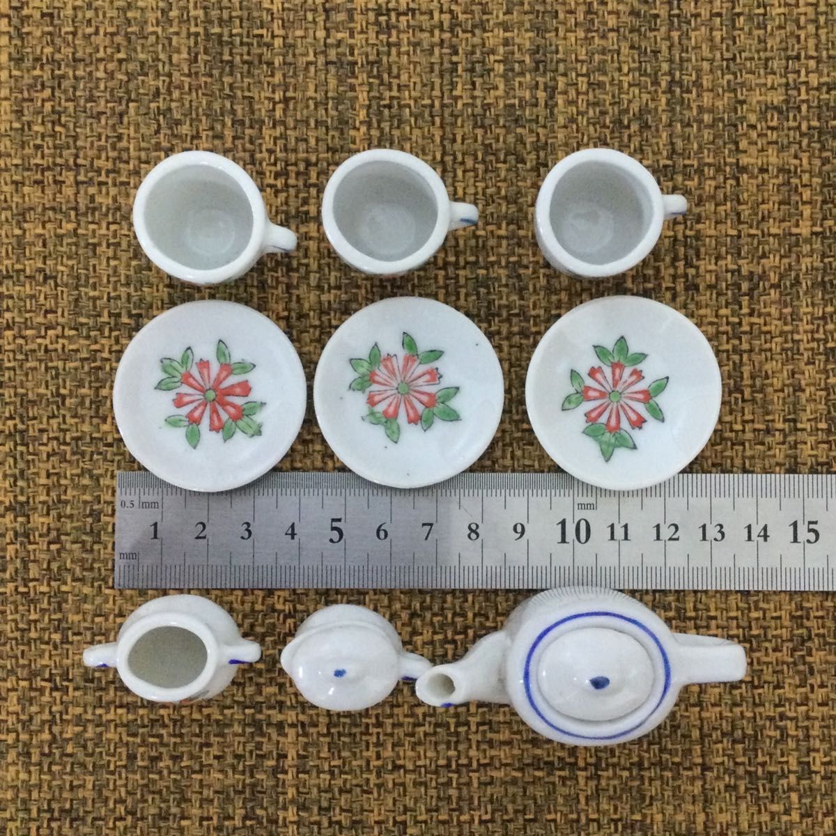 昭和レトロ　China Toy Tea Set（陶器製、日本製） おままごと　おもちゃ