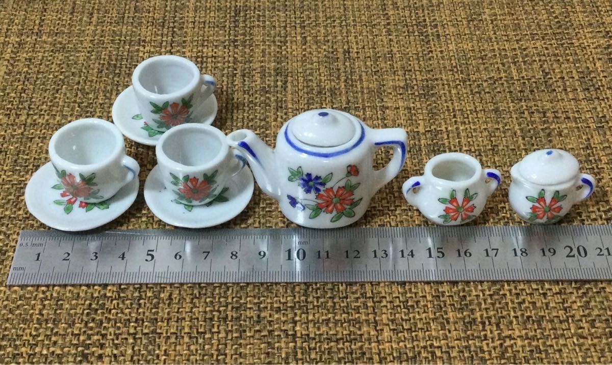 昭和レトロ　China Toy Tea Set（陶器製、日本製） おままごと　おもちゃ