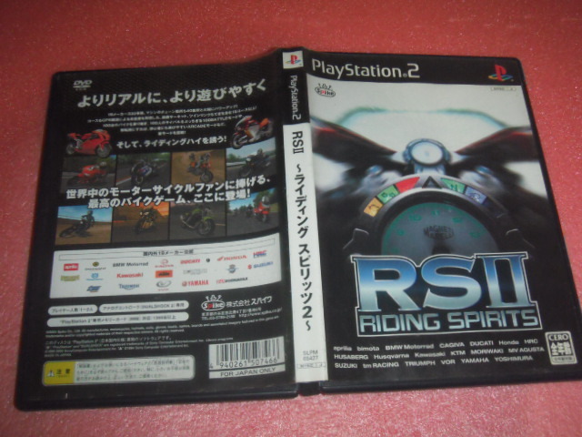  中古 傷有 PS2 RS ２ ライディングスピリッツ ライディング スピリッツ 2 動作保証 同梱可_画像1