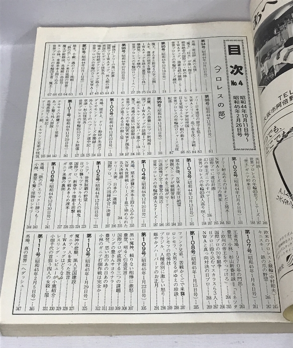 週刊 ファイト 縮刷版 No.4 昭和44年10月11日号～45年2月26日号 新大阪新聞社の画像2