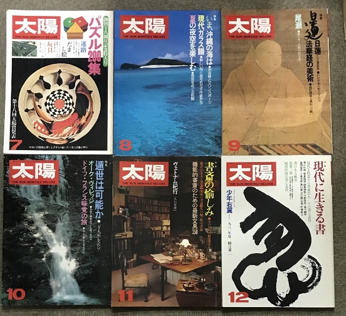 7 太陽 1981年1月号～1983年6月号+臨時増刊号 まとめて 31冊 セット 平凡社_画像3