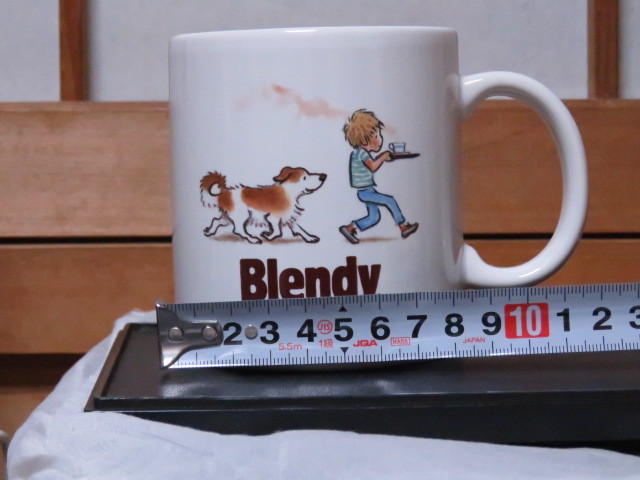 即決990 昭和レトロ AGF Blendy ブレンディ 家族のカップ マグカップ 陶器製 80's 味の素AGF 非売品 ノベルティ 新品・未使用 現状品 稀少_画像6