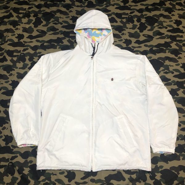 経典ブランド A エイプ BAPE jacket reversible multi camo candy