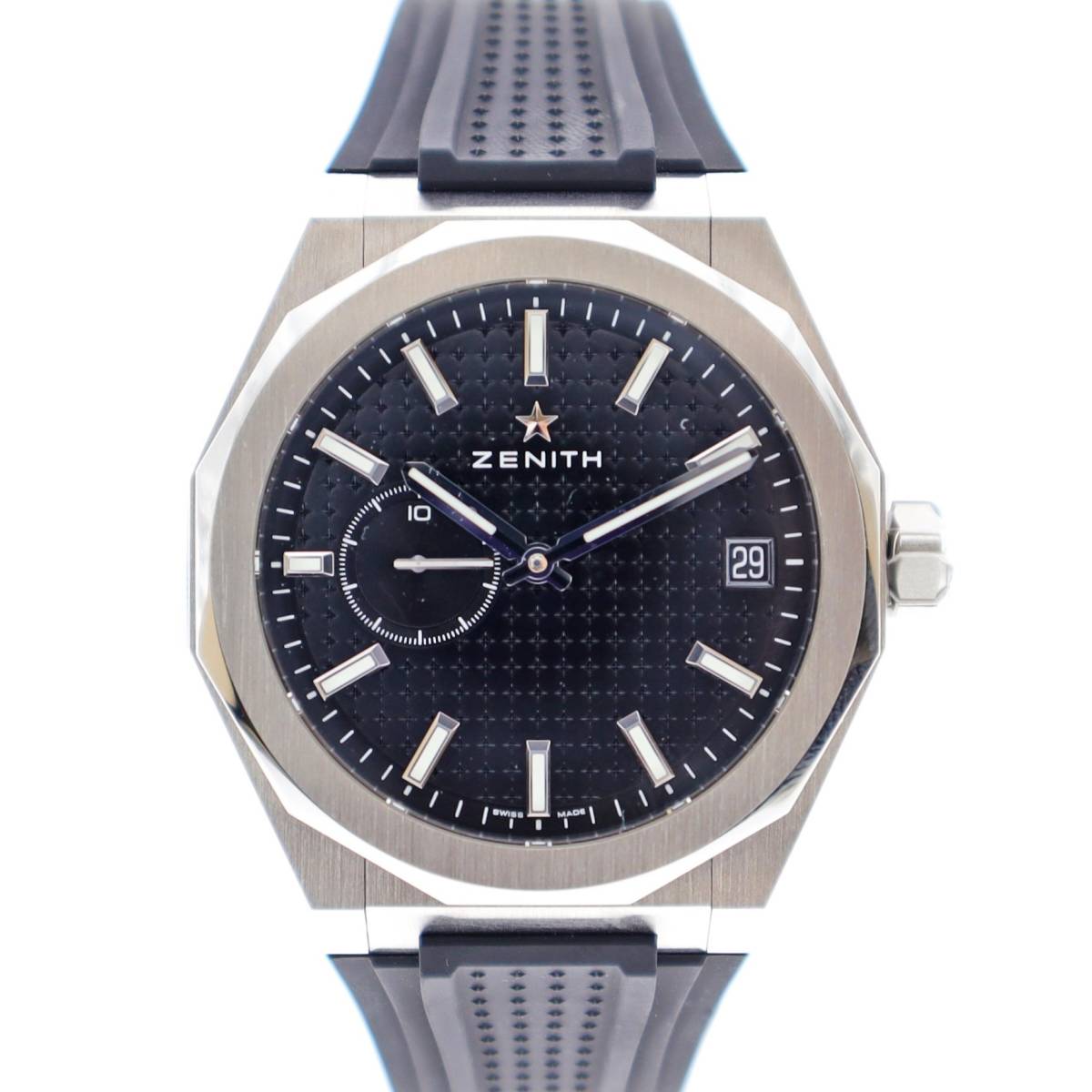 【開店記念セール!】 ZENITH ゼニス 03.9300.3620/21.I001 ブラック【中古】 スカイライン デファイ 3針+カレンダー