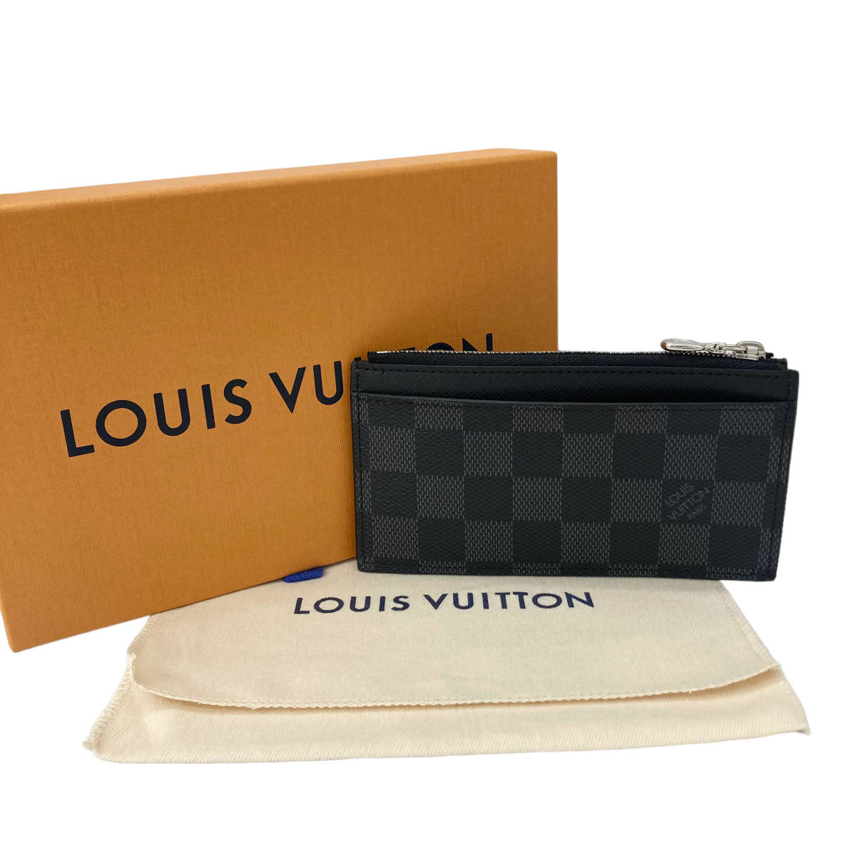 【中古】｜LOUIS VUITTON ルイ ヴィトン N64038 ダミエグラフィット コインカードホルダー_画像9