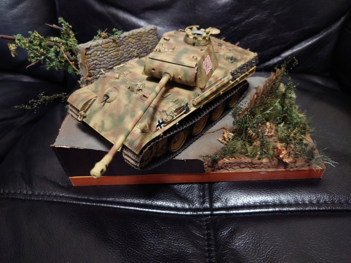 1/35 情景ジオラマ　完成品（戦車無し）