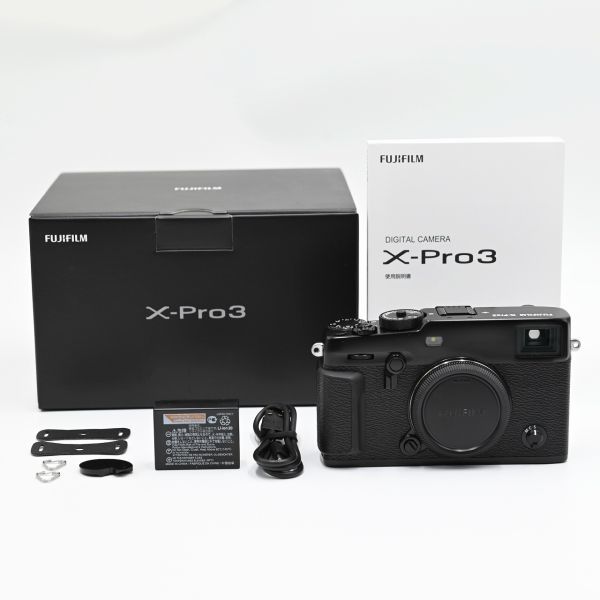 【新品級】ショット数869枚 ほぼ未使用品 FUJIFILM ミラーレス一眼カメラ X-Pro3 ブラック FX-X-PRO3 #647