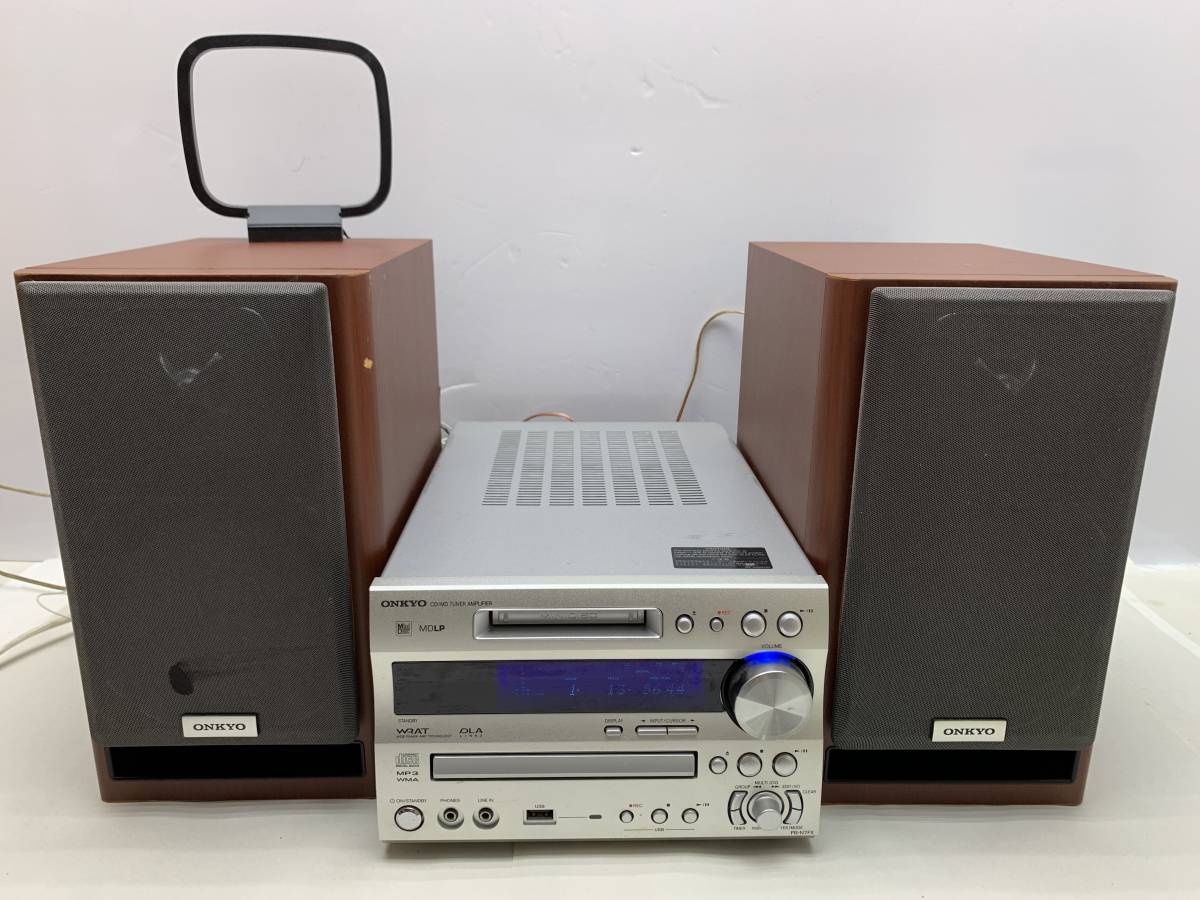 新しい到着 ONKYO スピーカー（D-N7FX）・リモコン付き CD/MD/TUNER