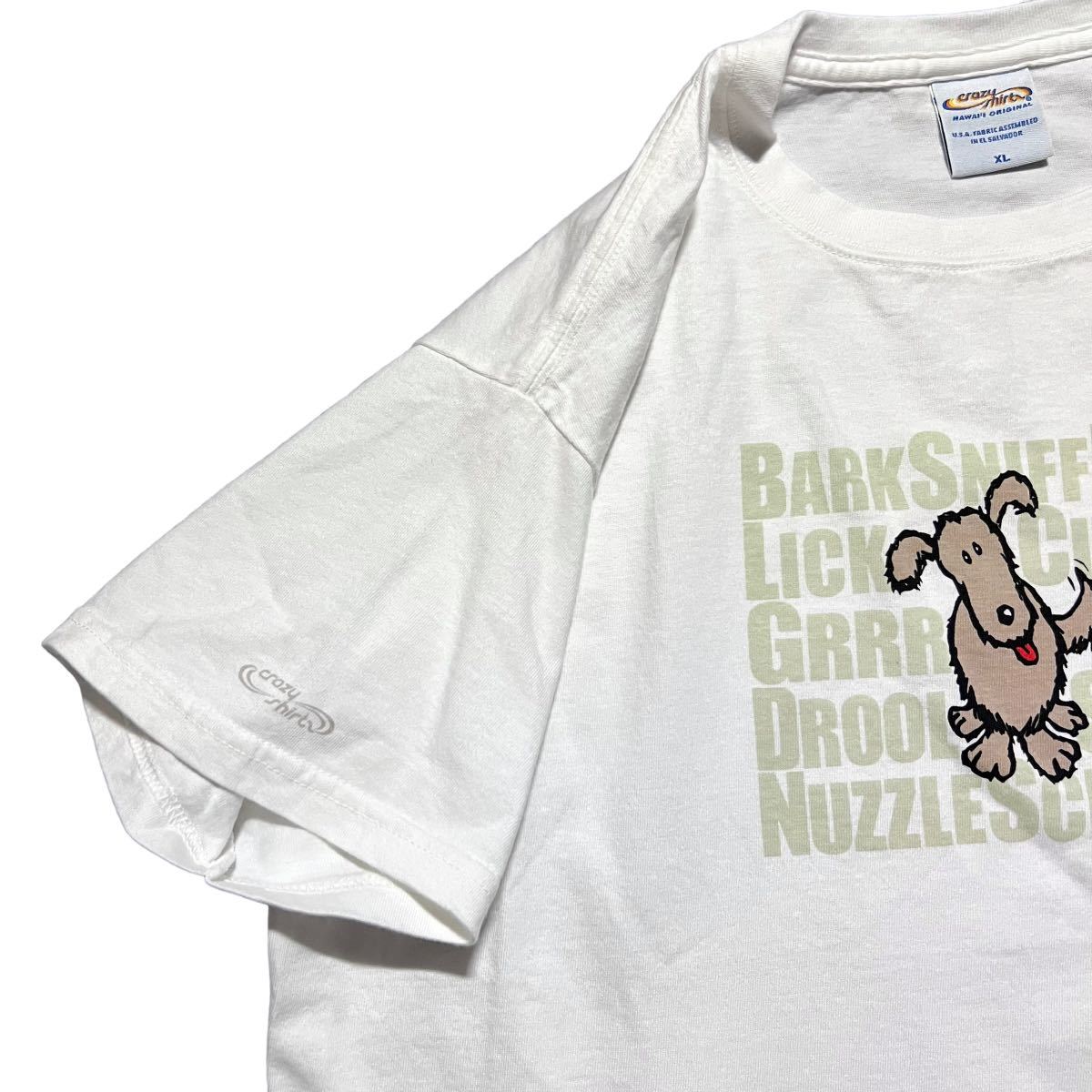 【90s crazy shirt ARF! 犬 プリント Tシャツ】ビンテージ ヴィンテージ 古着 90s 80s 70s 60s 50s 40s USA製 Y2K ストリート 着用 Tee