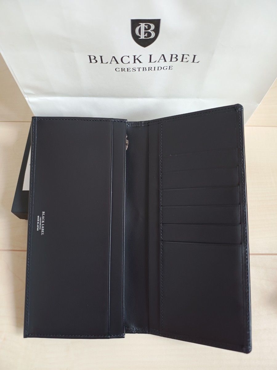 【新品タグ付】2023 ブラックレーベル クレストブリッジ 長財布 ダークレッド
