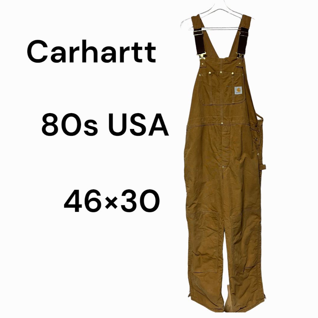 46×30 80s USA カーハート Carhartt オーバーオール 古着 Yahoo!フリマ 