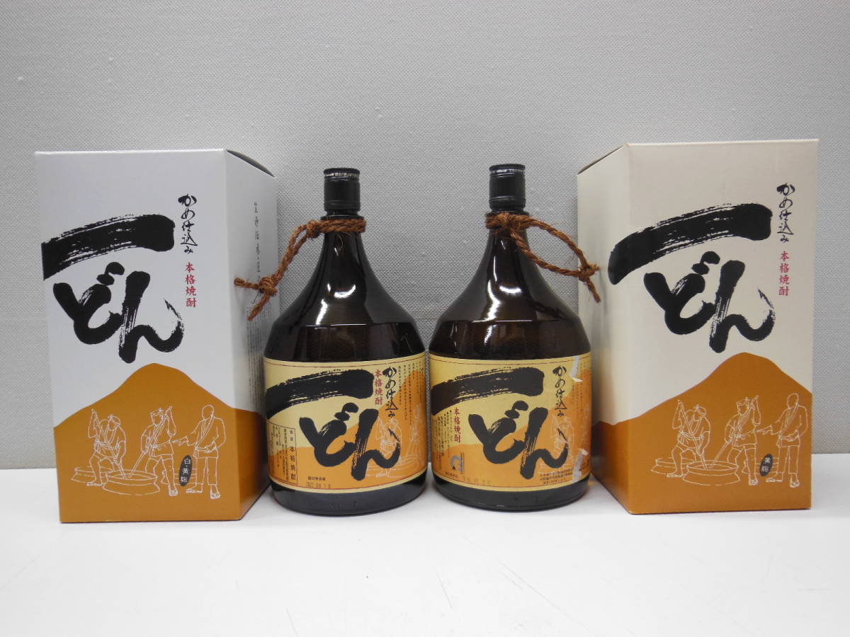28164 酒祭 焼酎祭 2本セット 一どん 1800ml 25度 未開栓 杜氏の里笠沙