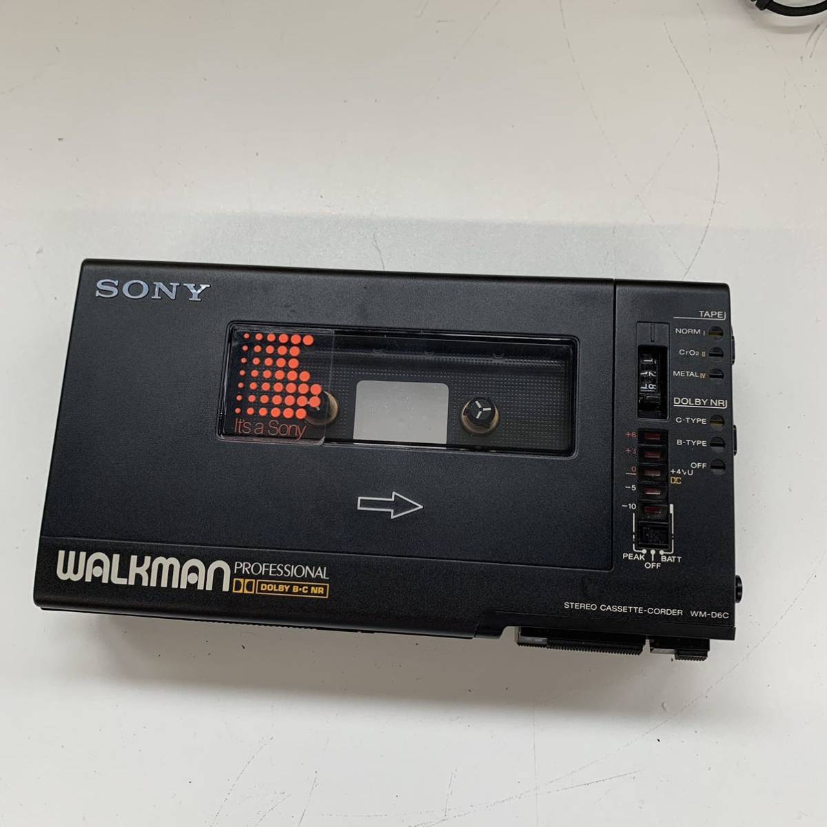 B2】 SONY WM-D6C カセットプレイヤー 元箱付き 簡易動作チェック済