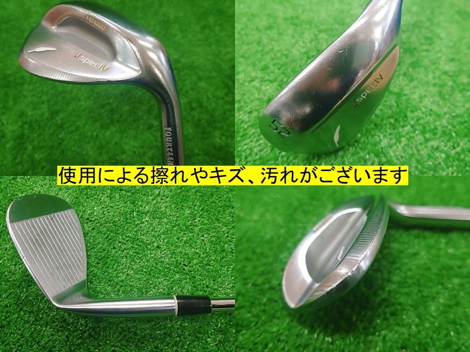 4卍尋1186 ウェッジ【FOURTEEN/フォーティーン】MT28 J.spec IV FORGED　52°　Dynamic Gold WEDGE〈札幌/美しが丘店〉店頭引渡しOK! _使用による擦れやキズ、汚れがございます。