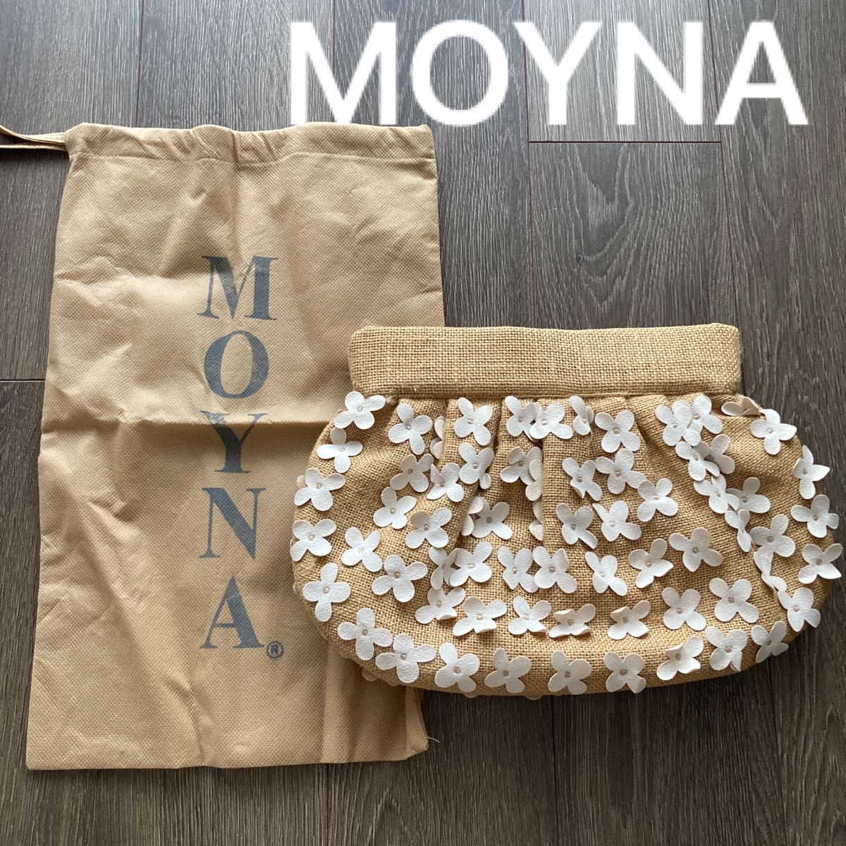 モイナ MOYNA  クラッチバッグ フラワーモチーフ　ロンハーマン　梨花