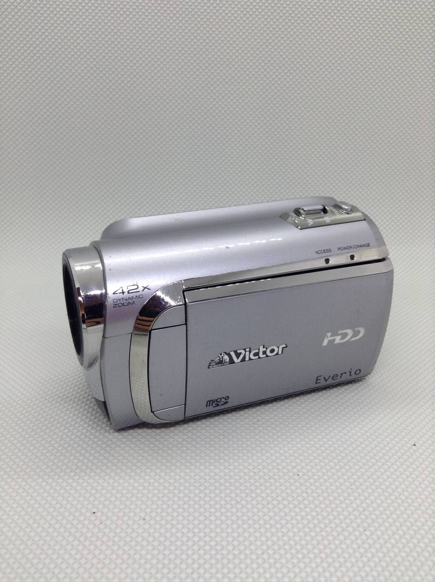 U552●Vctor ビクター Everio デジタルビデオカメラ HDD GZ-MG840-S 2009年製 保証あり_画像3
