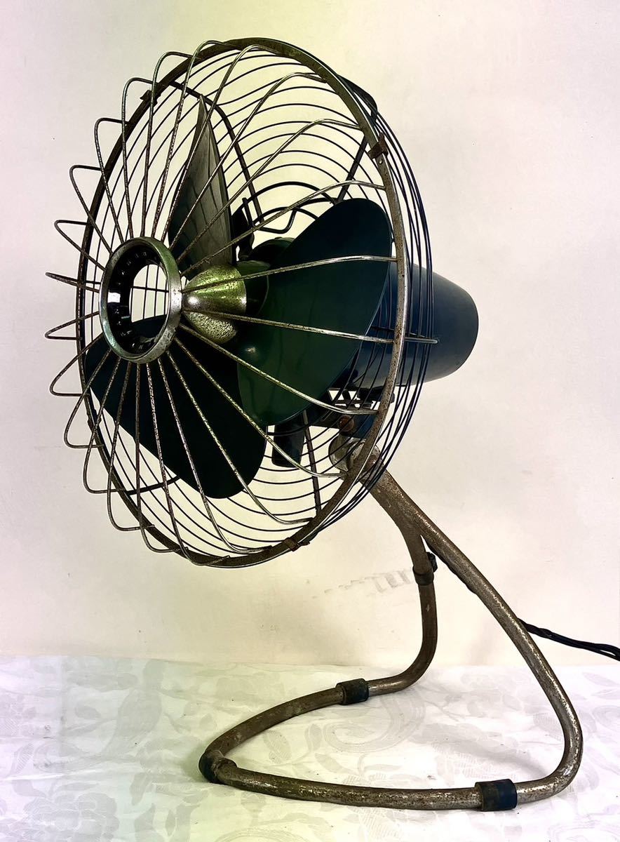 1円〜レトロ扇風機 FUJI SILENT FAN 富士電機 FDS 3062 3枚羽 30cm