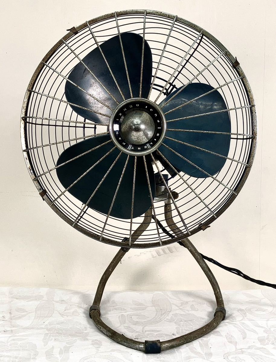 1円〜レトロ扇風機 FUJI SILENT FAN 富士電機 FDS 3062 3枚羽 30cm