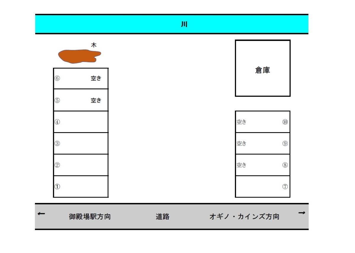 月極駐車場　レンタルスペース　静岡県御殿場市萩原　駅から歩いて1５分　　月５０００円_画像2