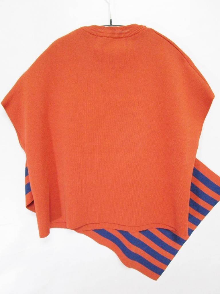 【送料込】 AKIRANAKA アキラナカ ニット オレンジ×紺 1部ストライプ Aili knit pullover/AS1959-OR 日本製 size1 S デザイナーズ/952432_画像4