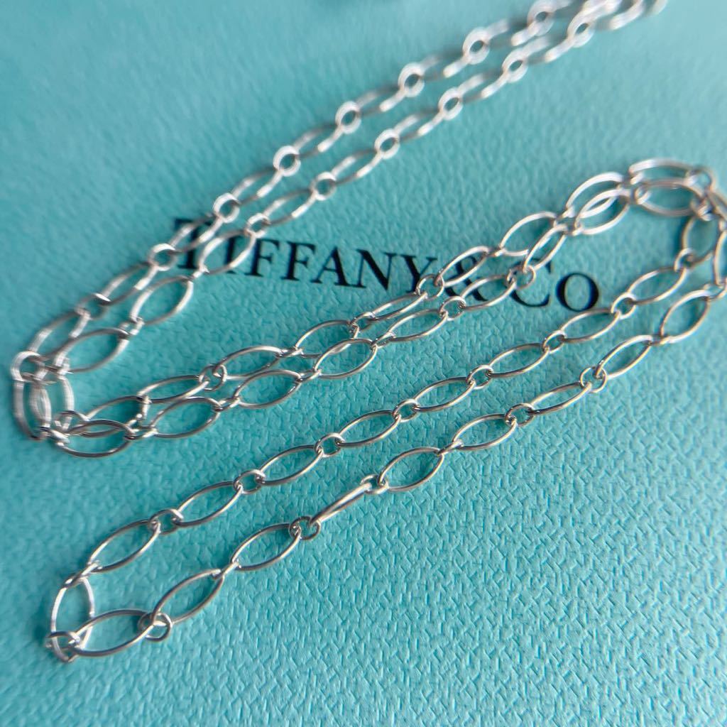 Tiffany ティファニー オーバルリンク チェーン ネックレス-