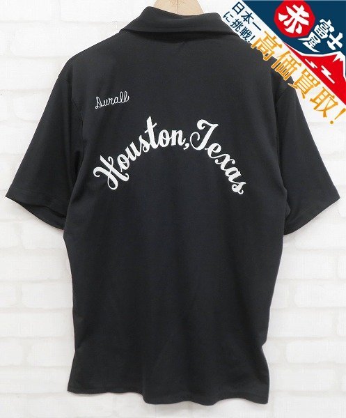 7T5940/IMPERIAL HOUSTON TEXAS 半袖ポロシャツ 台湾製 インペリアル ボーリングシャツ ビンテージの画像1