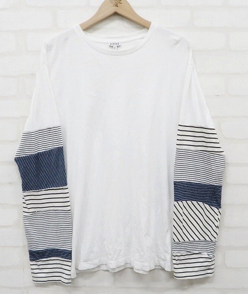 半額】 7T6258/LOEWE 長袖切替Tシャツ ロエベ その他