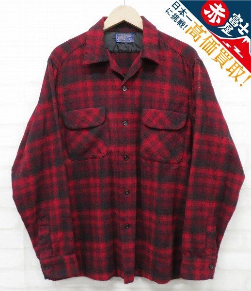 PENDLETON 50s チェックウールシャツ ビンテージ ペンドルトン