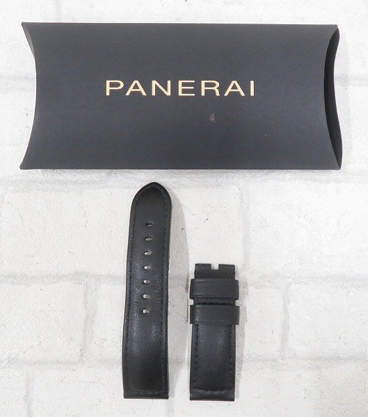 2A6533/未使用品 PANERAI レザーベルト パネライ 23mm 21mm_画像2