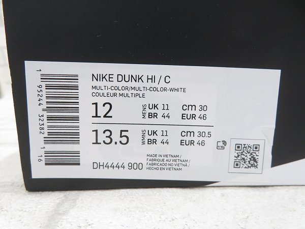 2S8015/CLOT×Nike Dunk High DH4444-900 ナイキ クロット スニーカー_画像10