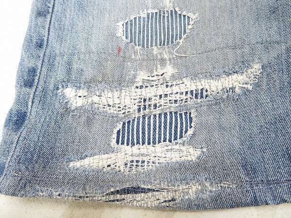 3P4116/リーバイス 501XX 501-0004 カットオフリメイクデニムショーツ 米国バレンシア工場製 LEVI'S ショートパンツ_画像3