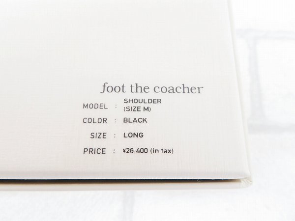 1B6040/未使用品 foot the coacher SHOULDER M フットザコーチャー