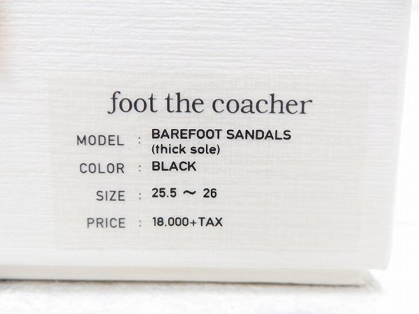 2S6818/ unused goods foot the coacher BAREFOOT SANDALS THICK SOLE foot The Coach .- Bear foot sandals 