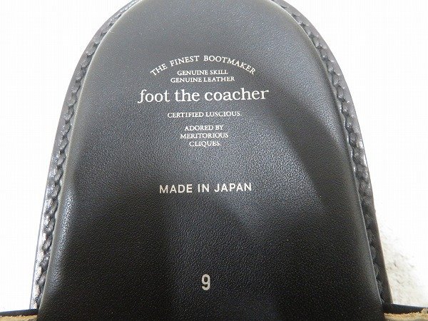 2S8122/未使用品 foot the coacher LACE UP SANDALS LEATHER SOLE フットザコーチャー レースアップサンダル レザーソール_画像6