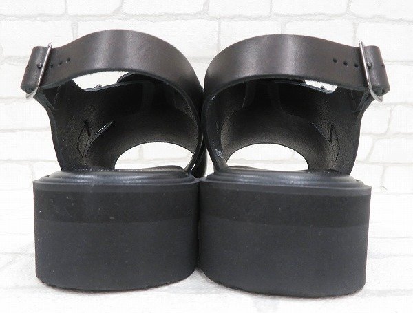 2S8126/未使用品 foot the coacher OPEN TOE SANDALS フットザコーチャー オープントゥサンダル_画像4