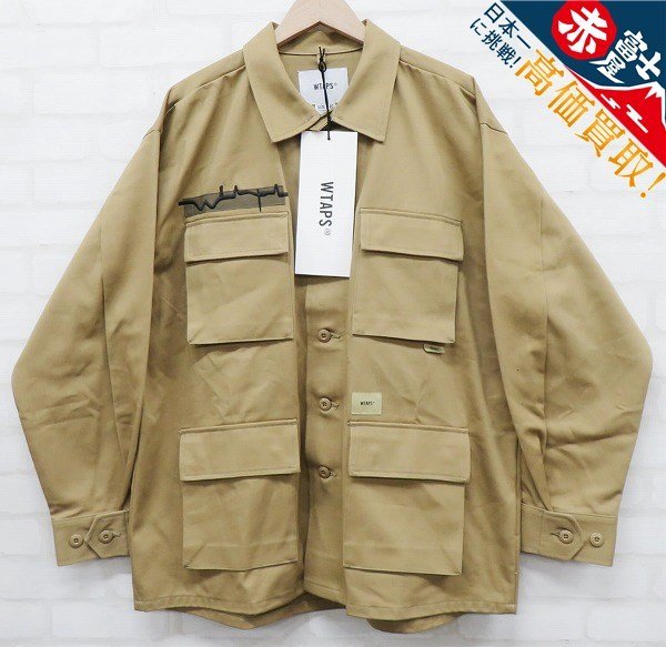 7T6362/未使用品 WTAPS 21AW JUNGLE 01/LS/COTTON.TWILL 212WVDT-SHM02 ダブルタップス ジャングル シャツ ジャケット_1